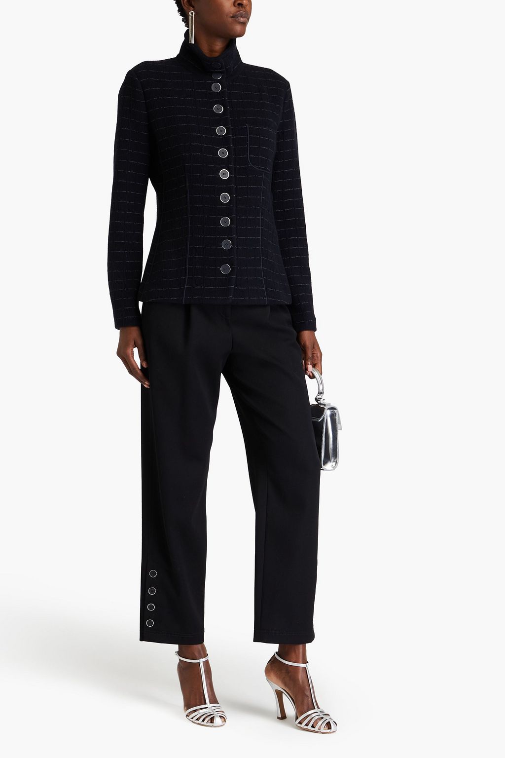GIORGIO ARMANI جاكيت محبوك