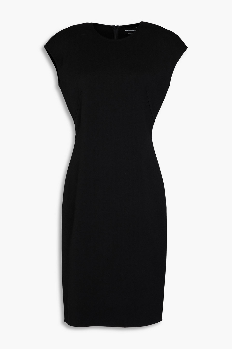 Giorgio Armani Wool-blend Dress In Black