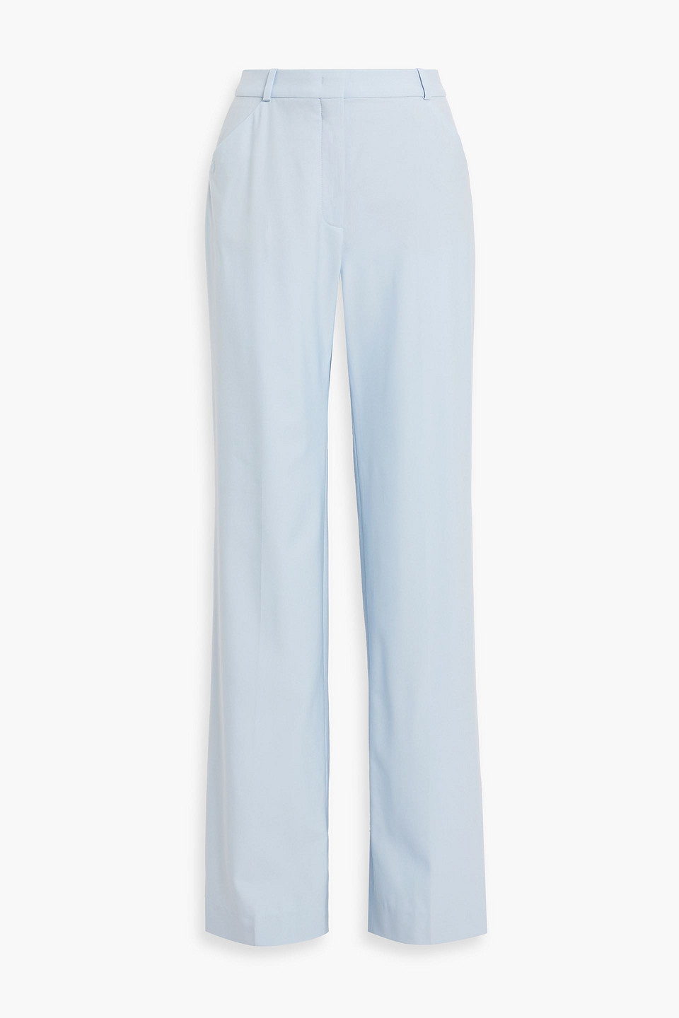 Cupro-blend wide-leg pants