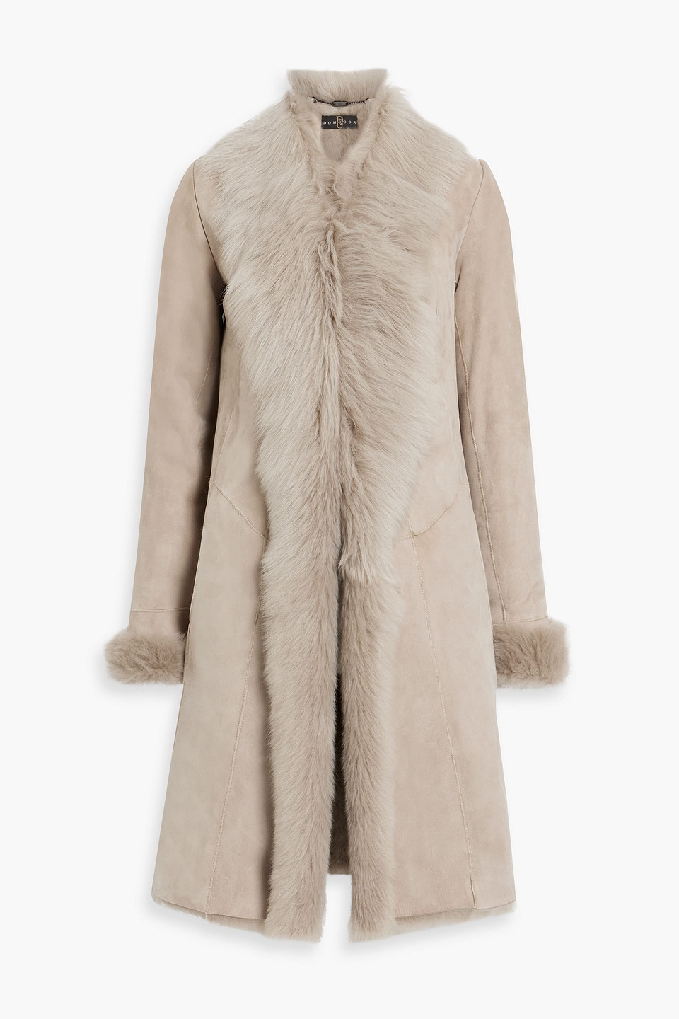 Dom Goor Shearling Coat In Sand