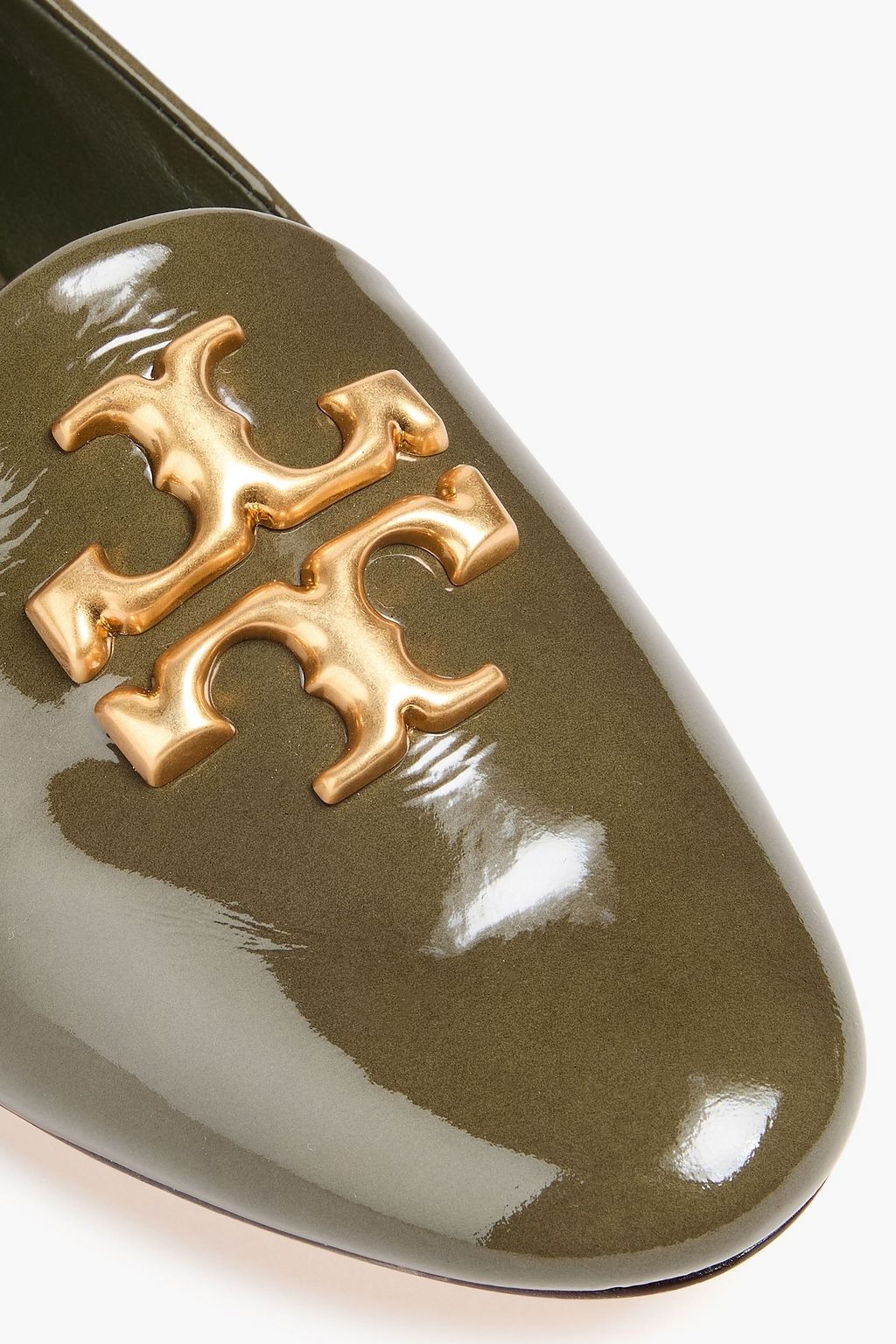 TORY BURCH حذاء لوفر "إيلينور" من الجلد اللامع بتصميم مزركش