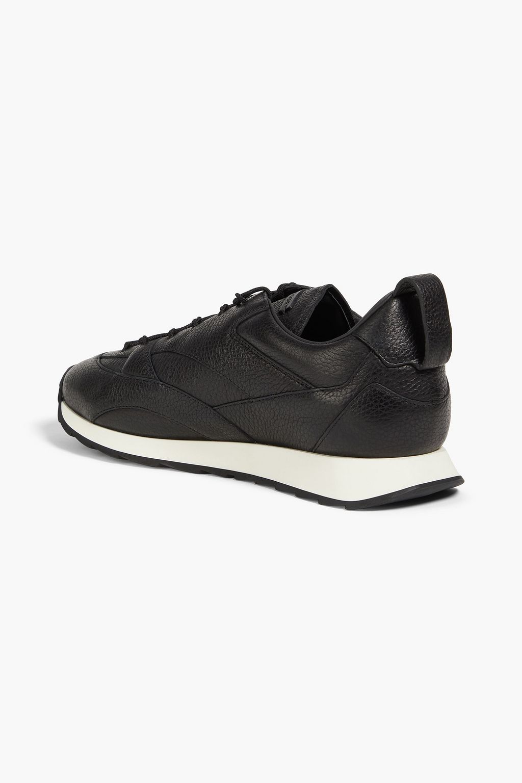 GIORGIO ARMANI Pebbled-leather sneakers