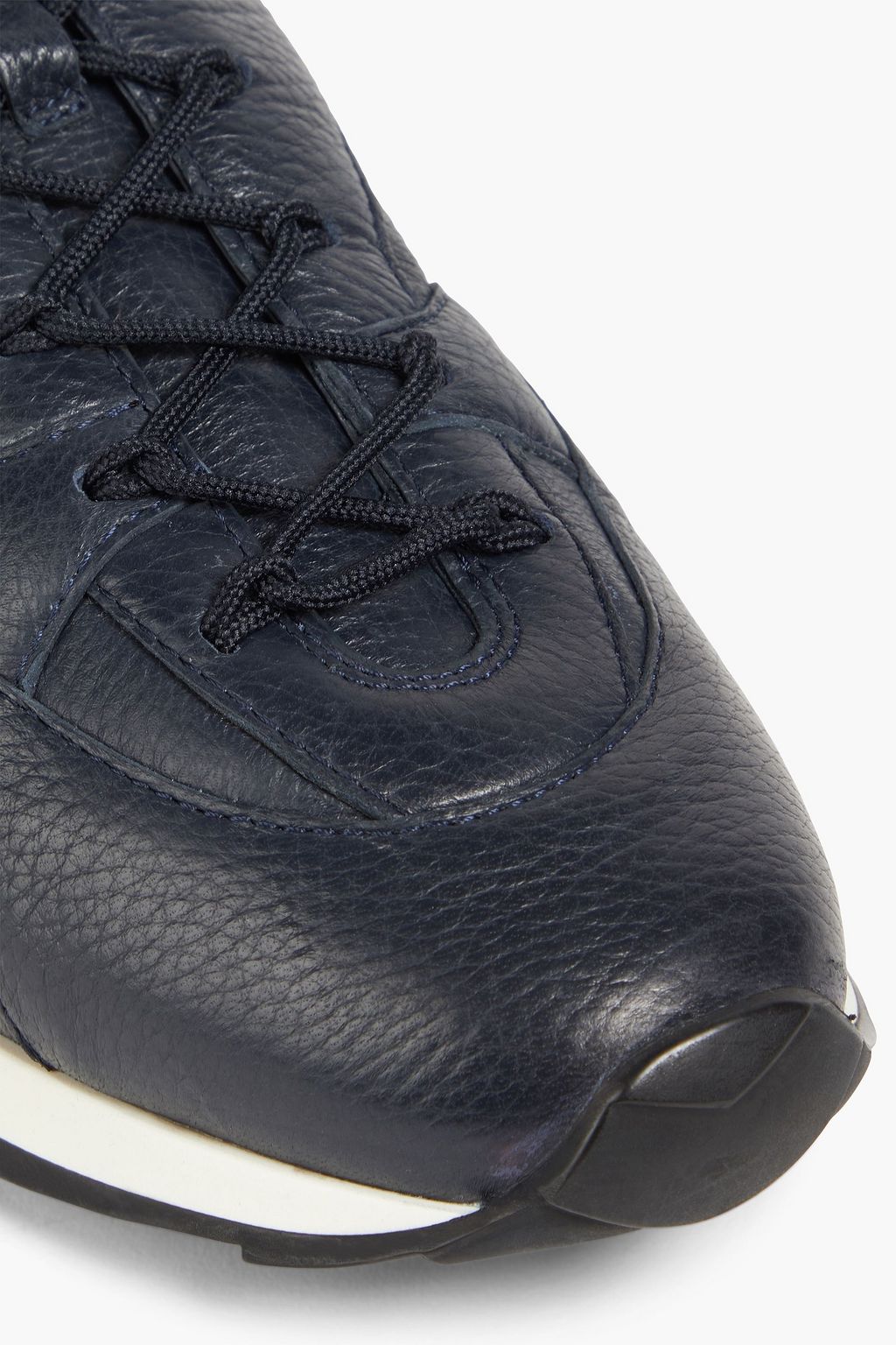 GIORGIO ARMANI Pebbled-leather sneakers