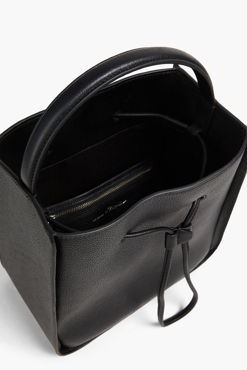 3.1 Phillip Lim Soleil Small Pebbled-leather Bucket Bag In Black