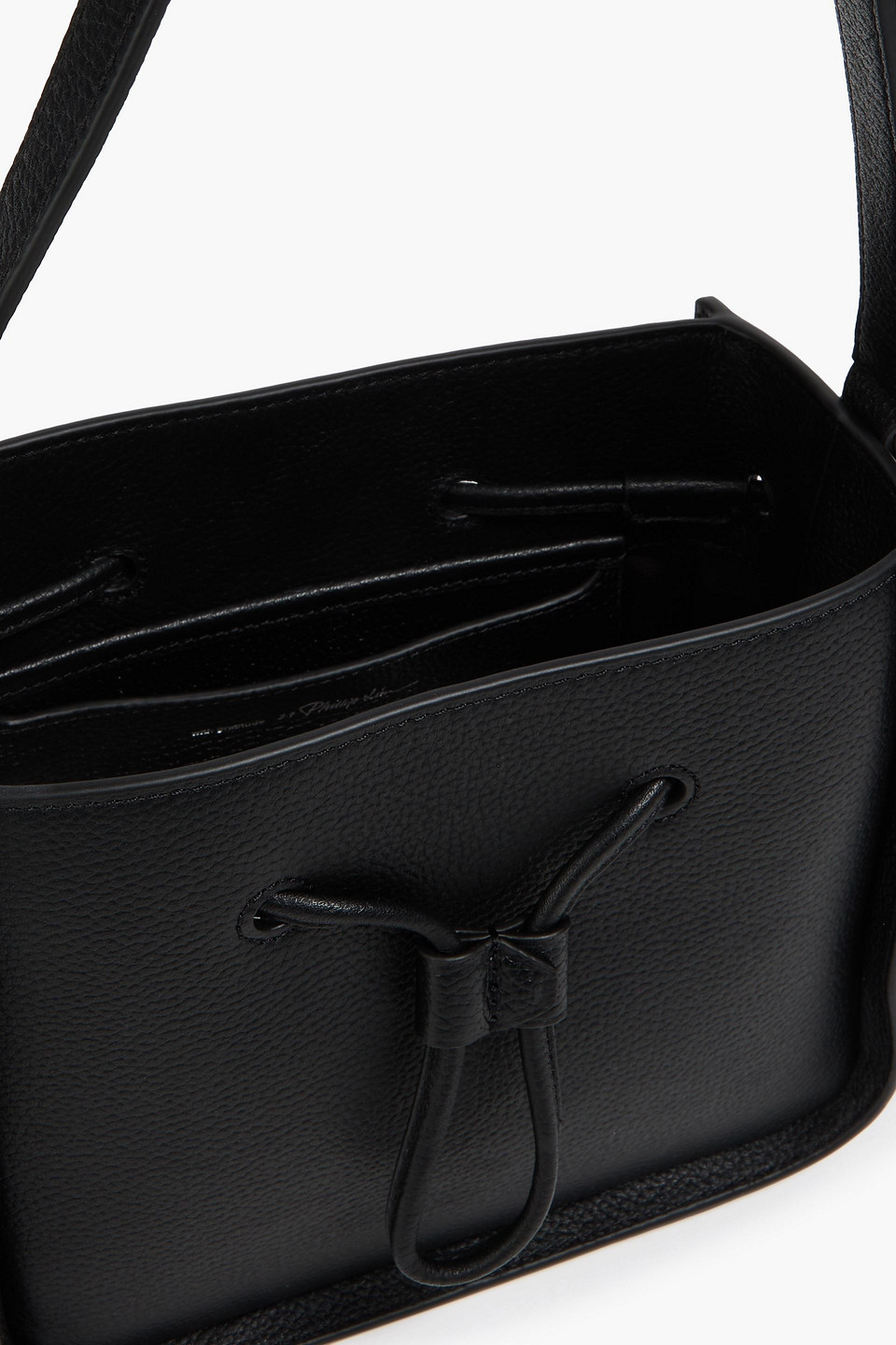 Shop 3.1 Phillip Lim Soliel Mini Pebbled-leather Cross-body Bag In Black