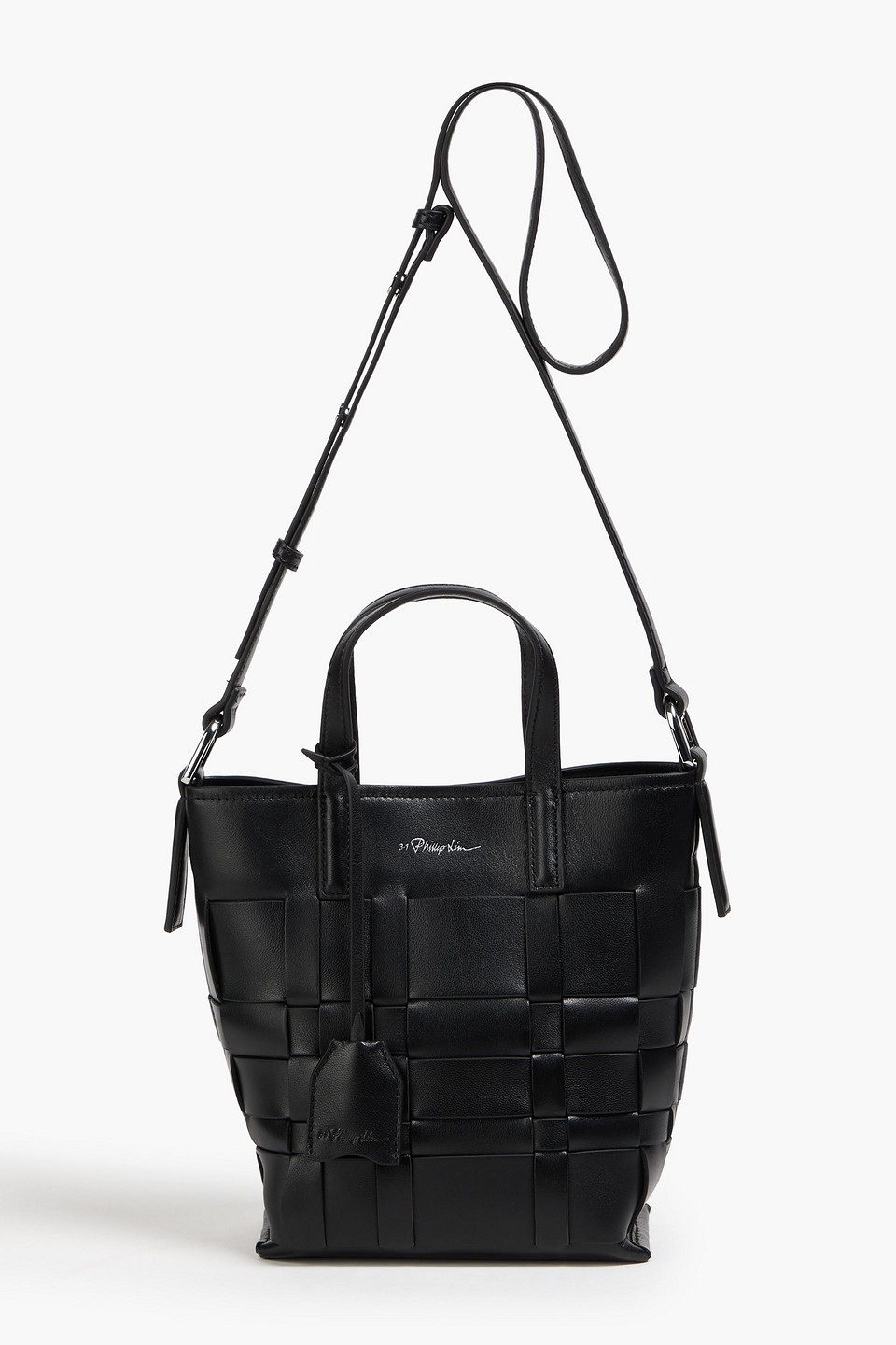 3.1 Phillip Lim - Odita woven leather bucket bag - Black - OneSize