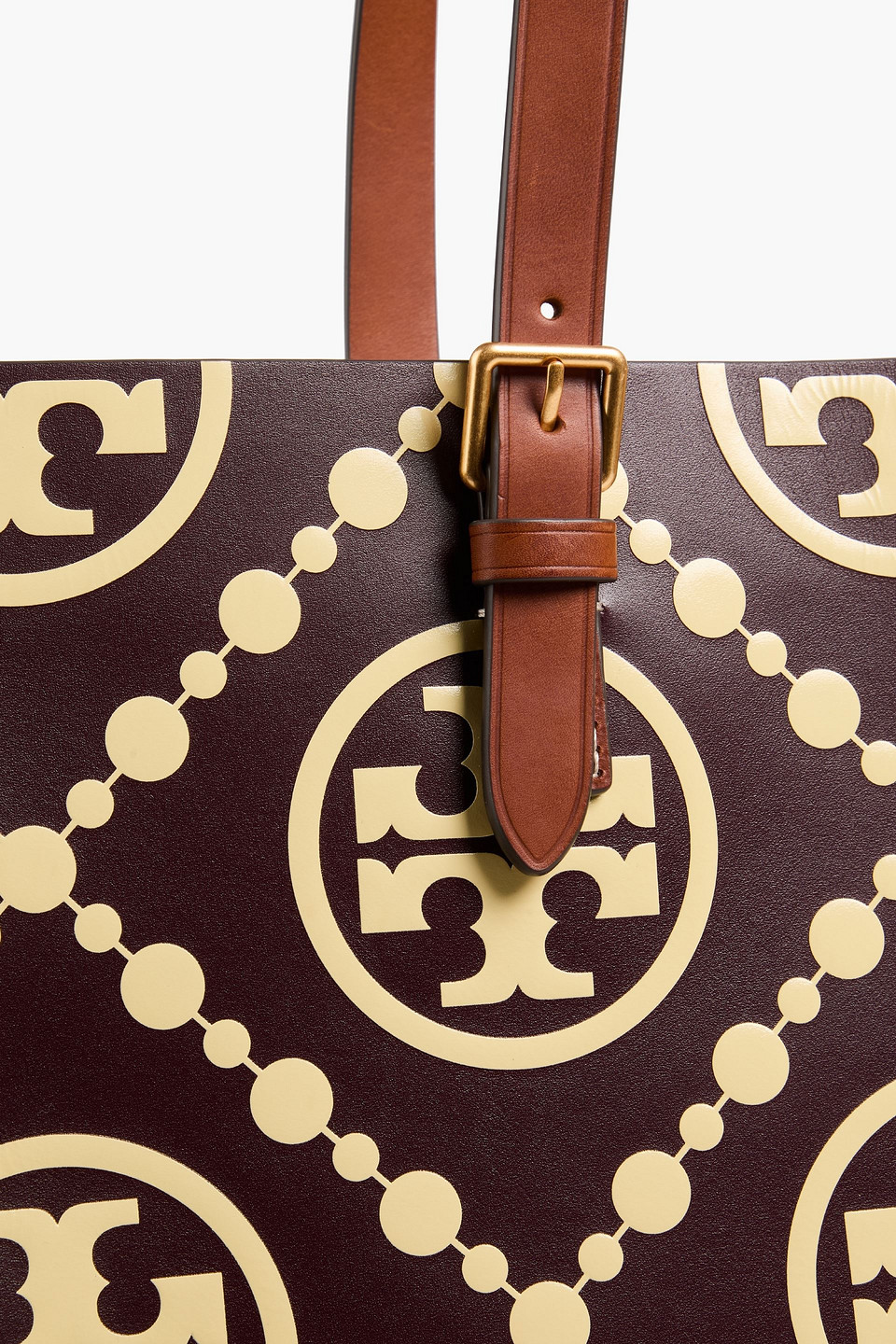 TORY BURCH TWO-TONE LEATHER TOTE