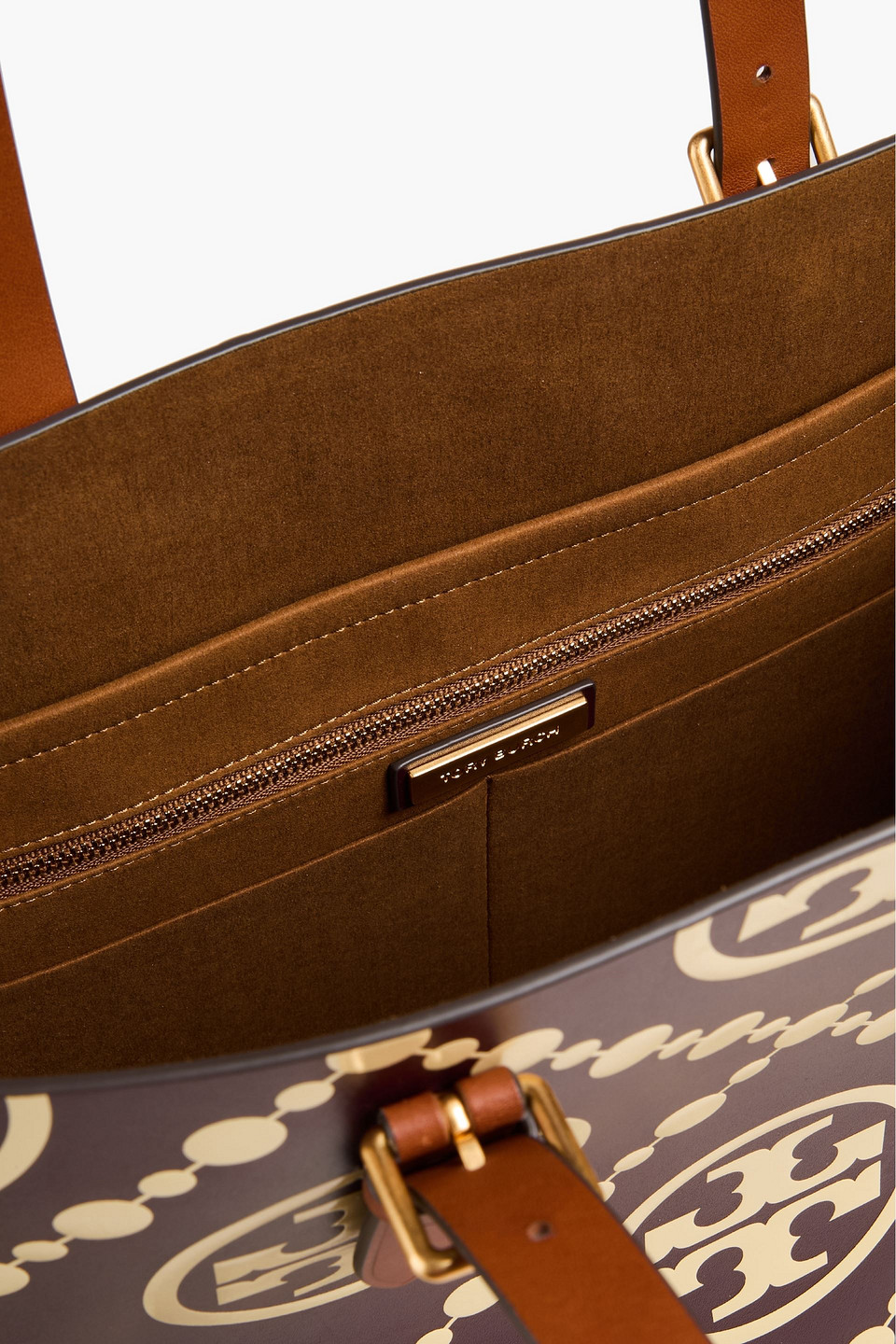 TORY BURCH TWO-TONE LEATHER TOTE