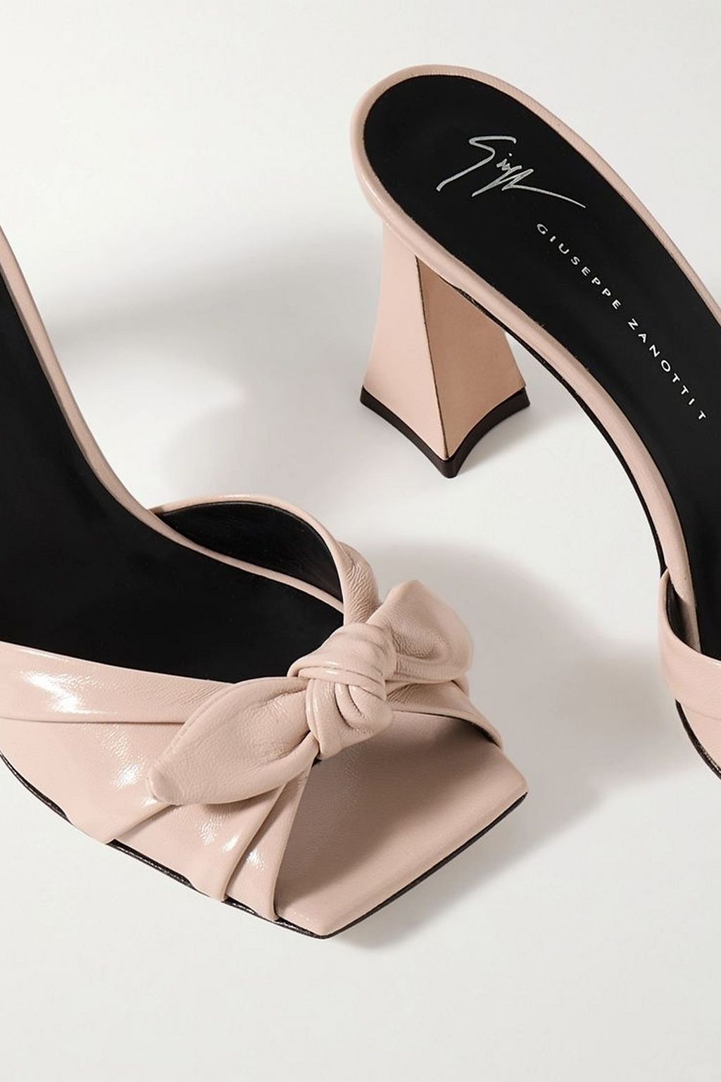 GIUSEPPE ZANOTTI Marinetti patent-leather mules