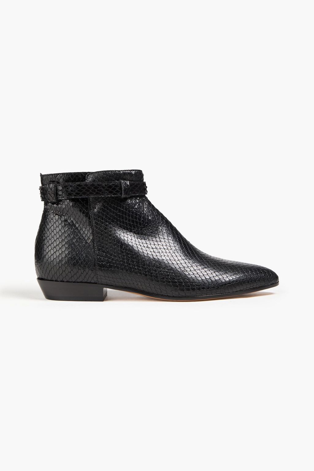 エンポリオアルマーニ スネーク シューズ Emporio Armani スネークスキンパターン シューズ | ブラック