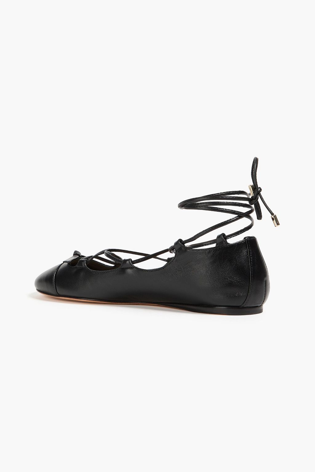 ALEXANDRE BIRMAN 레이스업 가죽 발레리나 플랫