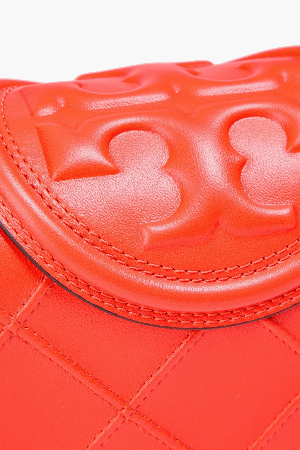 TORY BURCH Fleming neon quilted leather shoulder bag