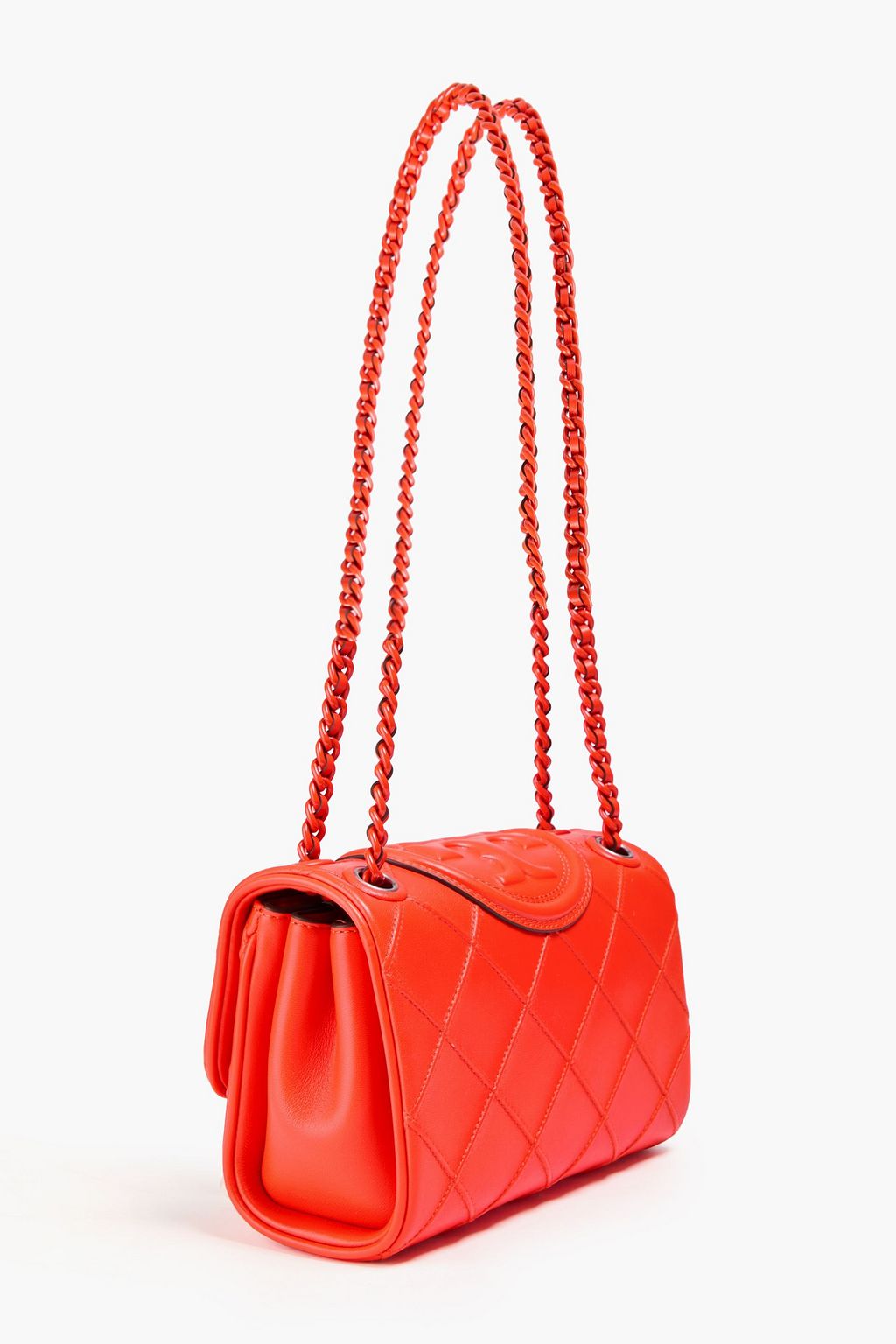 TORY BURCH Fleming neon quilted leather shoulder bag