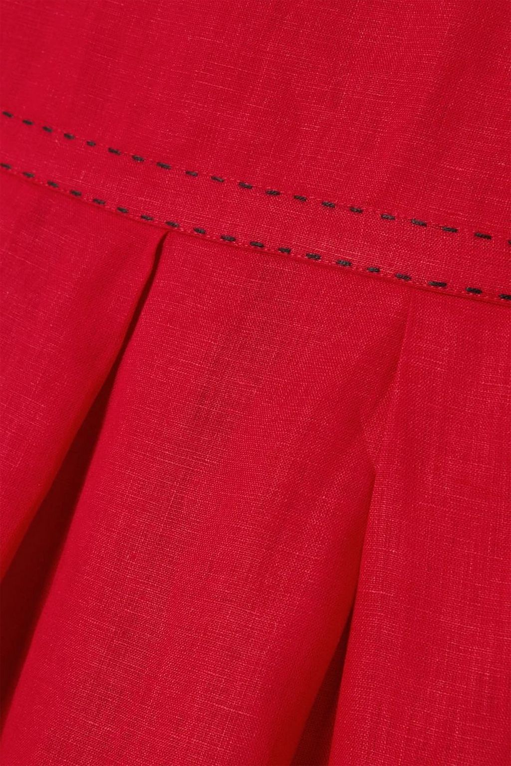 VITA KIN Pandora Midikleid aus Leinen mit Lochstickerei und Falten