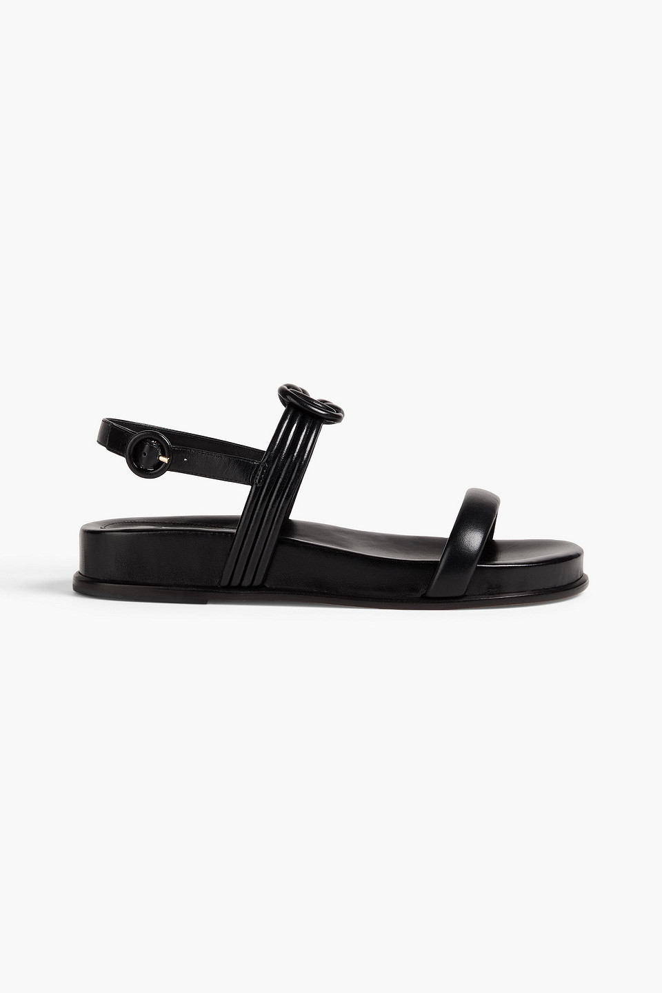 Alexandre Birman Leather Sandals In Black