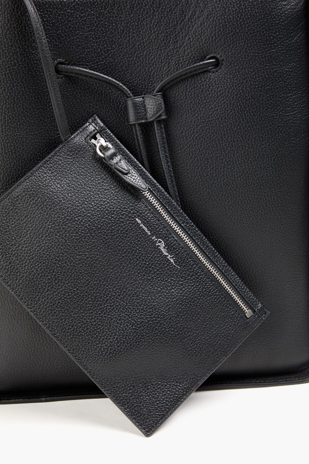 3.1 PHILLIP LIM حقيبة باكيت مصنوعة من الجلد المُحبّب