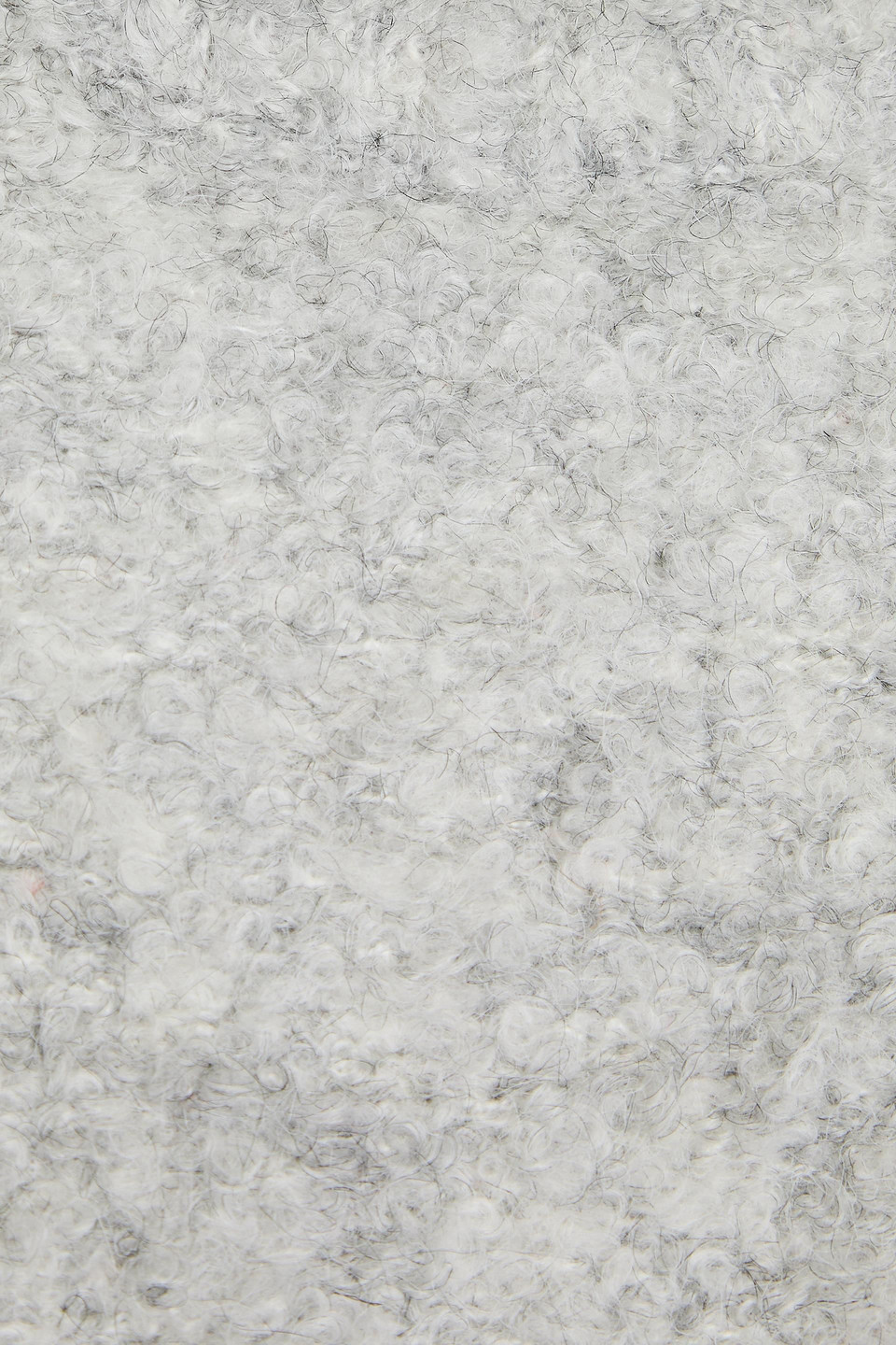 Le 17 Septembre Bouclé Sweater In Light Gray
