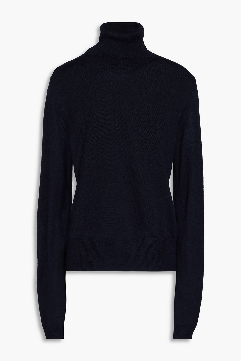 Le 17 Septembre Wool-blend Turtleneck Sweater In Navy