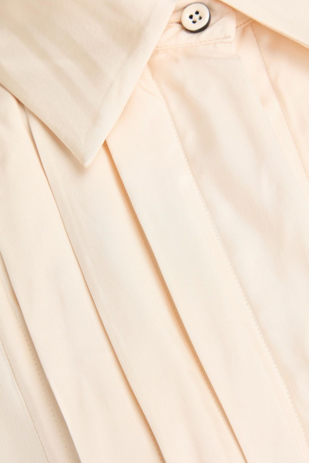 JIL SANDER قميص فضفاض من التويل مزين بثنيات رفيعة
