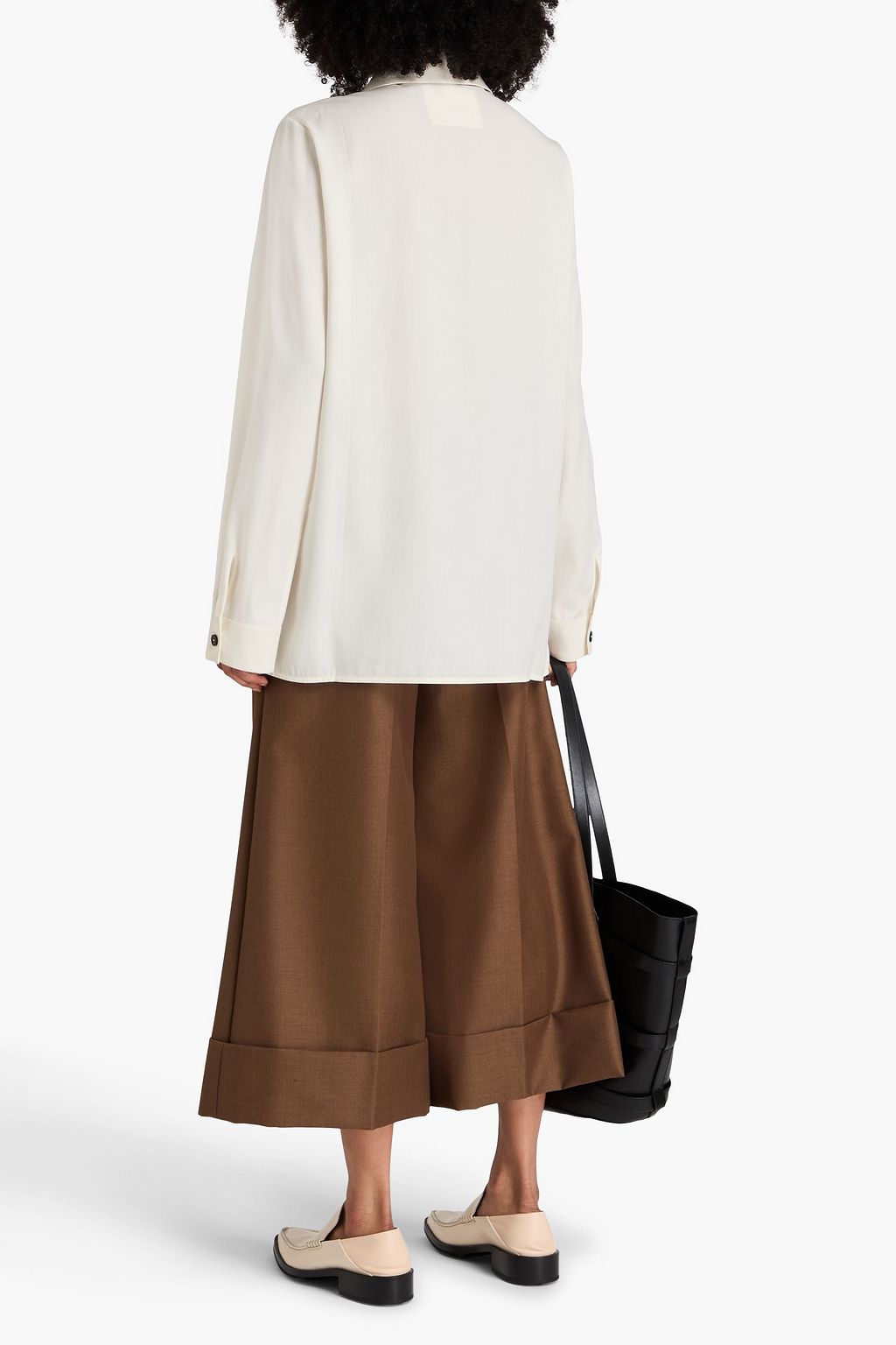 JIL SANDER Wool-twill shirt
