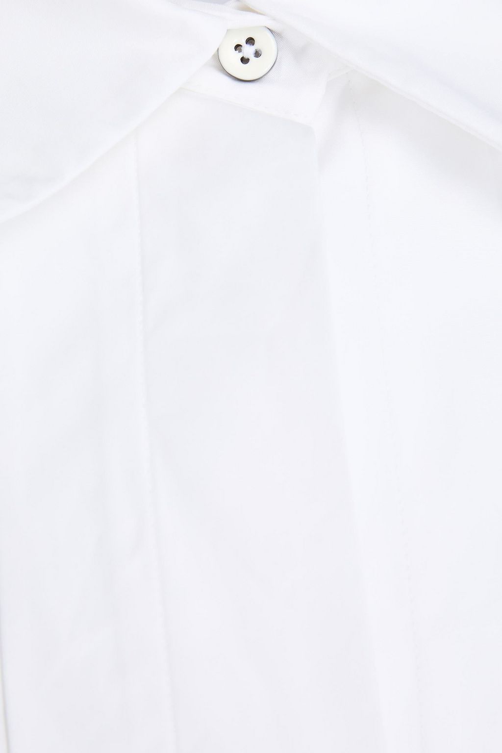 JIL SANDER قميص فضفاض من التويل مزين بثنيات رفيعة
