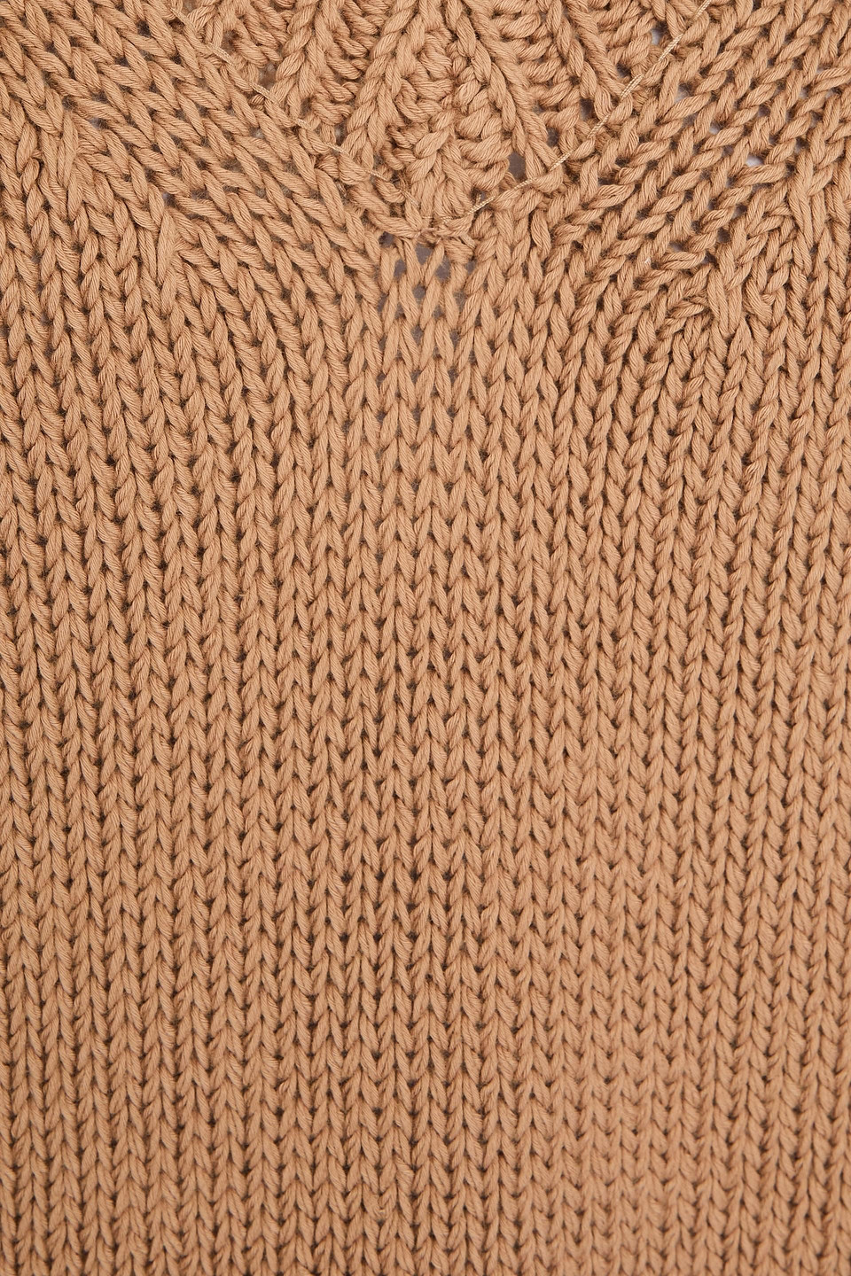 Le 17 Septembre Cotton Sweater In Camel