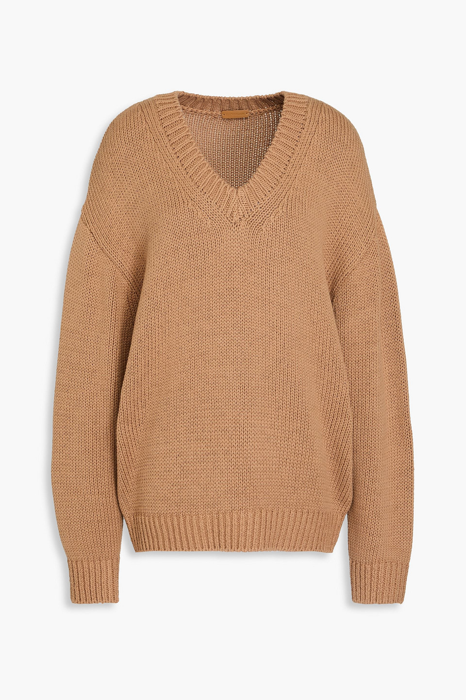 Le 17 Septembre Cotton Sweater In Camel