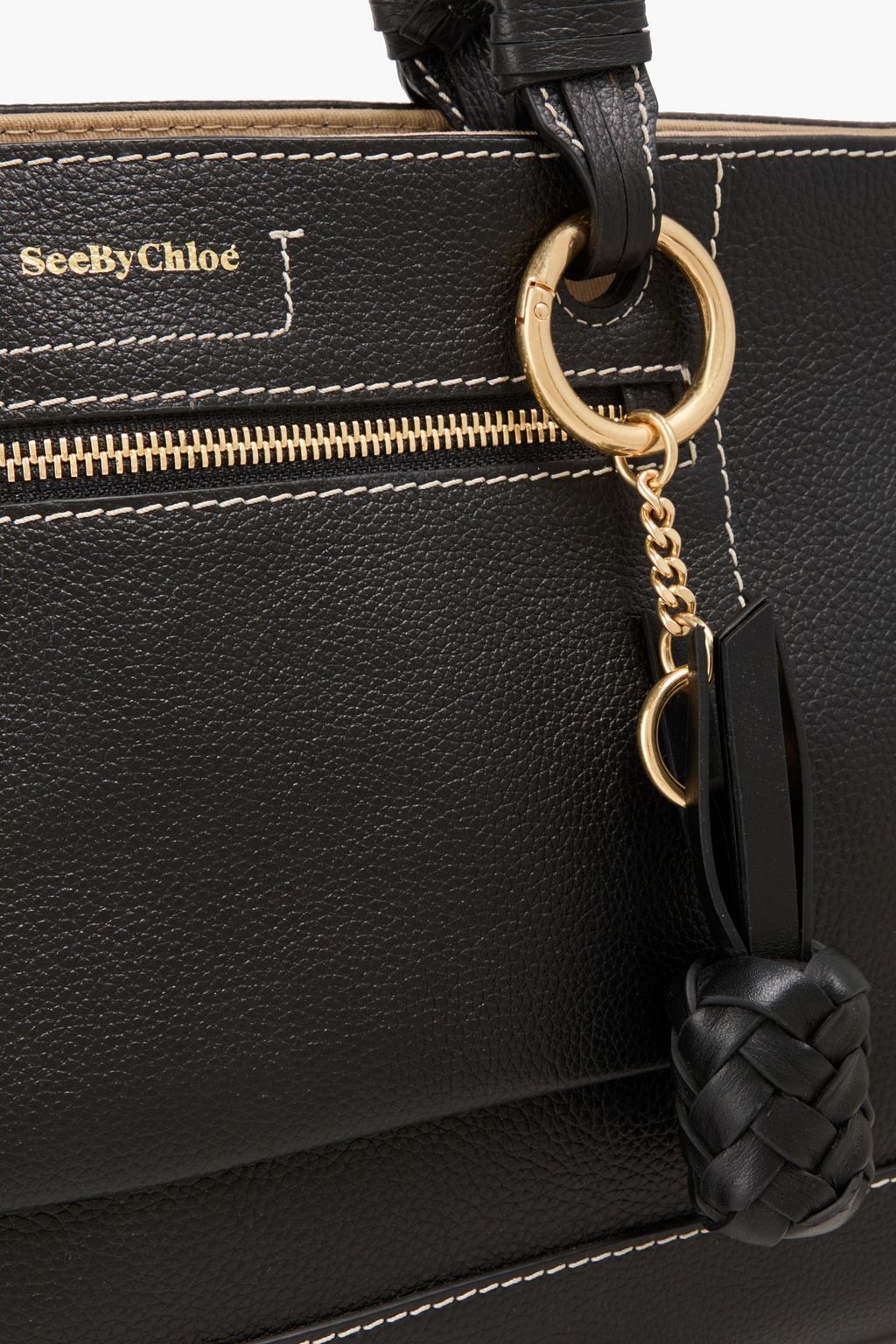 SEE BY CHLOÉ حقيبة توت "دامين" من الجلد المُحبّب
