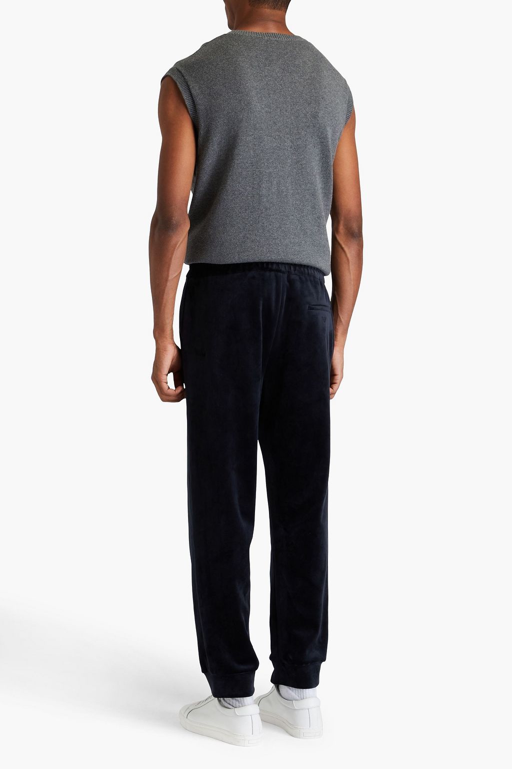 EMPORIO ARMANI 벨루어 스웻팬츠