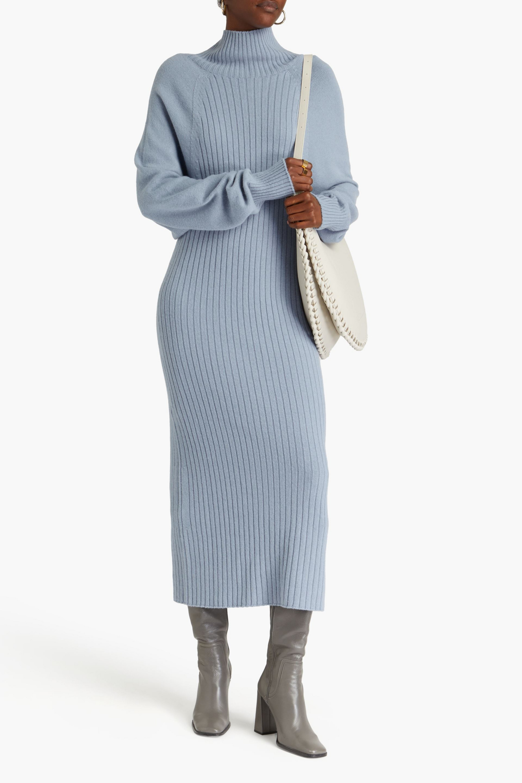 LE 17 SEPTEMBRE Ribbed-knit midi dress