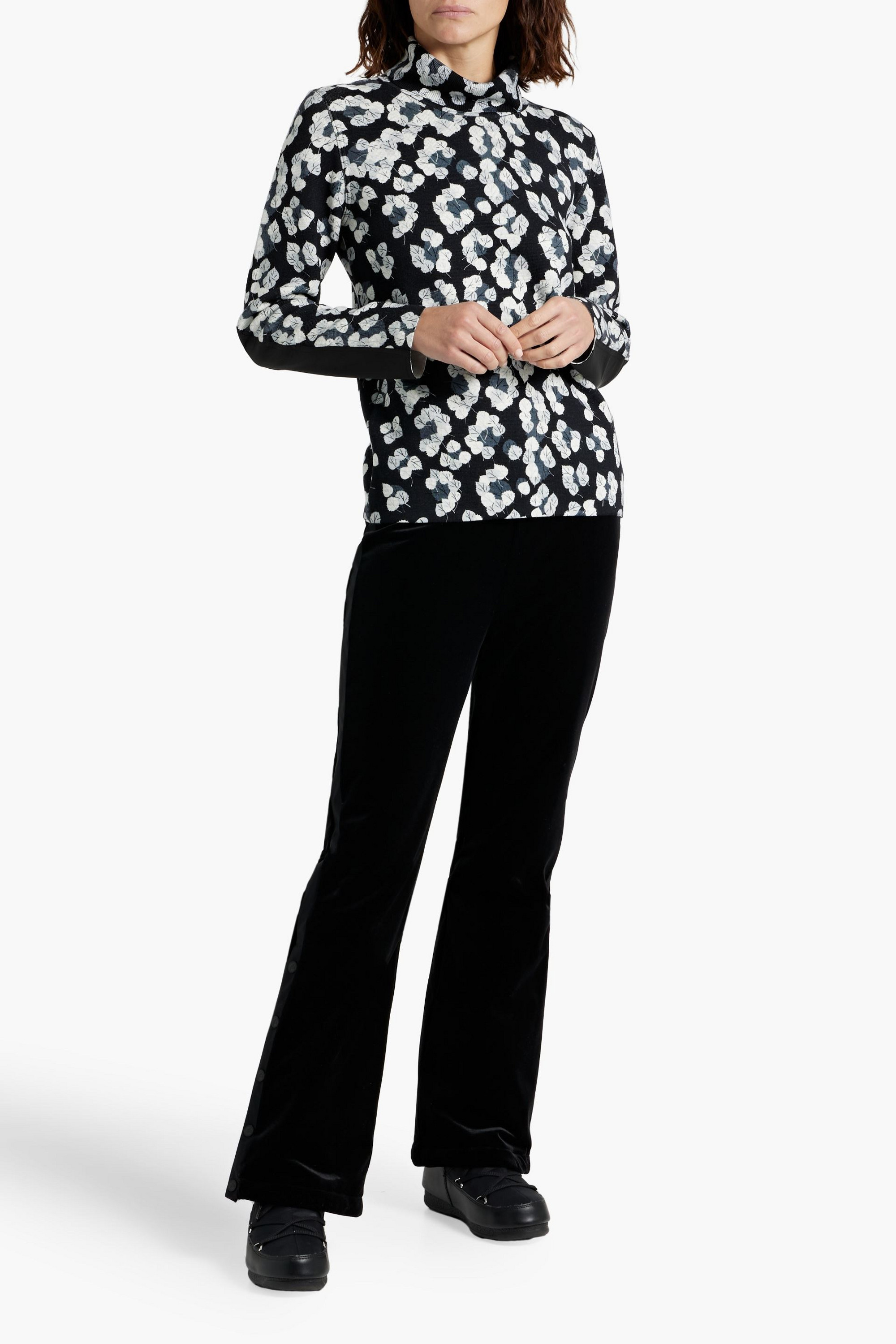 AZTECH MOUNTAIN Printed wool turtleneck top