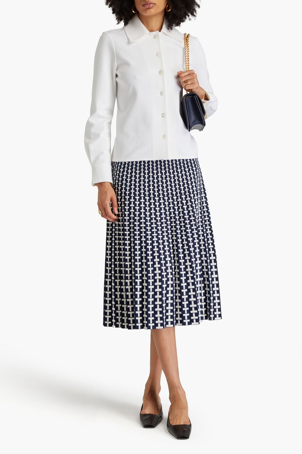 TORY BURCH 크레이프 셔츠