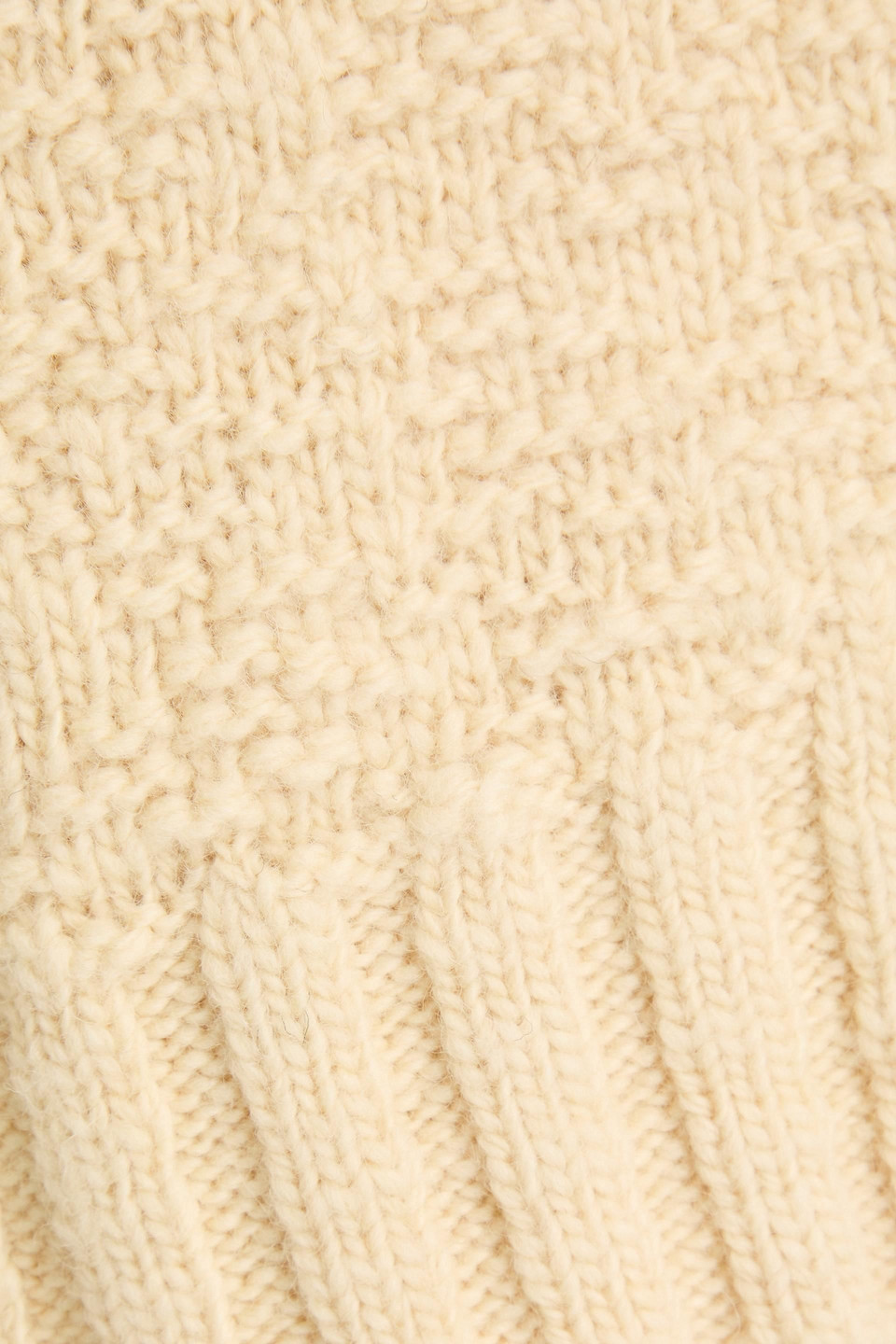 Jil Sander Bouclé Wool Sweater In Cream