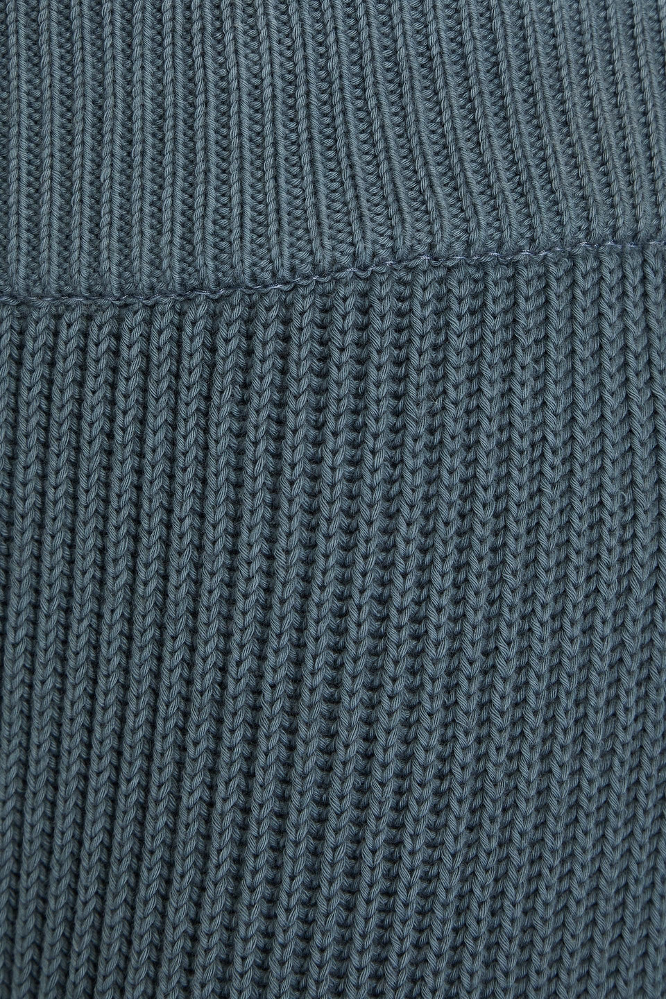 Le 17 Septembre Ribbed Cotton Wide-leg Pants In Slate Blue