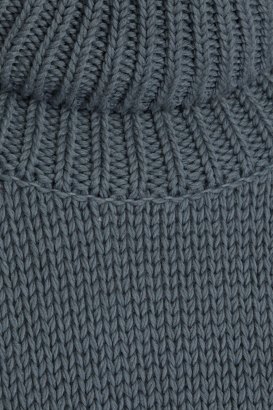 Le 17 Septembre Cotton Turtleneck Sweater In Slate Blue