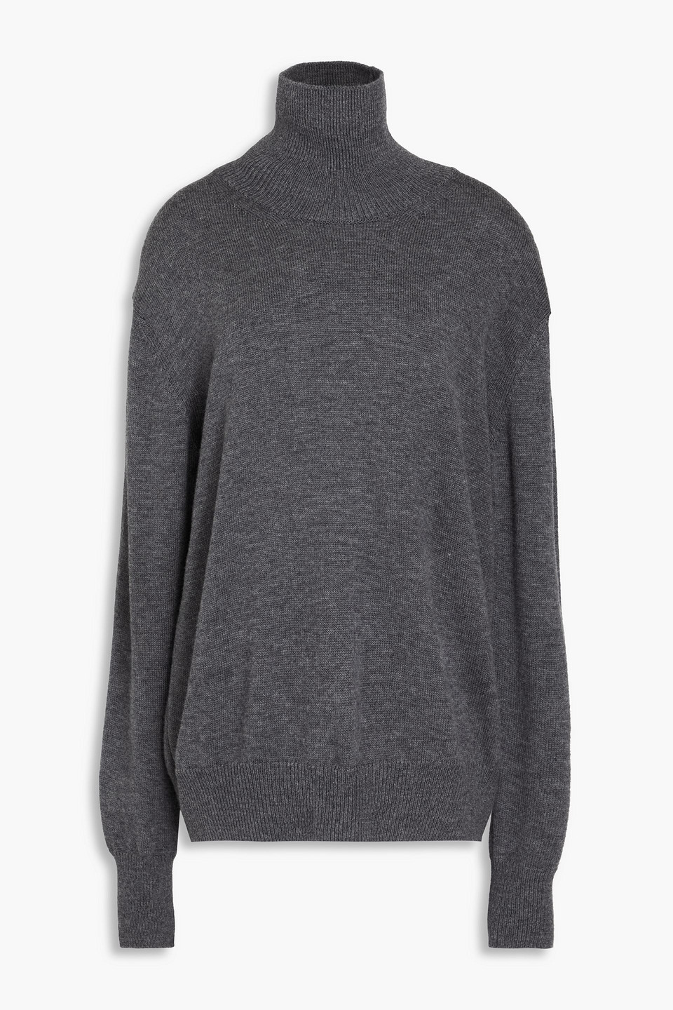 Le 17 Septembre Wool Turtleneck Sweater In Anthracite