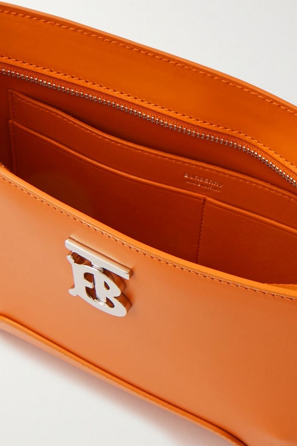 BURBERRY Schultertasche aus Leder mit Verzierung