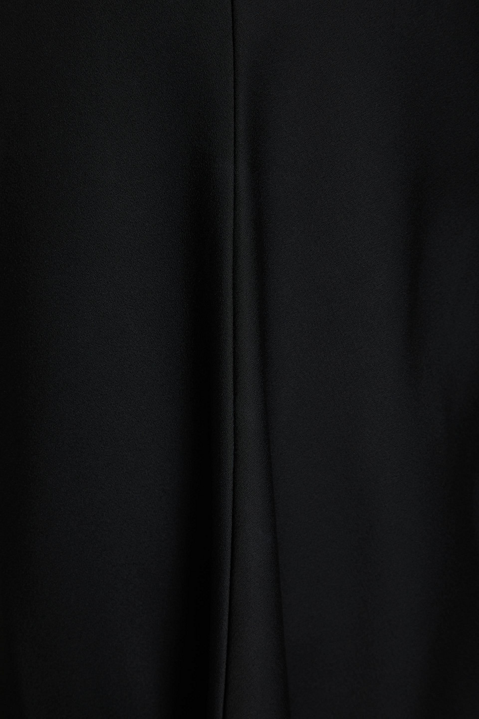 Jil Sander Scalloped Satin-crepe Mini Dress In Black