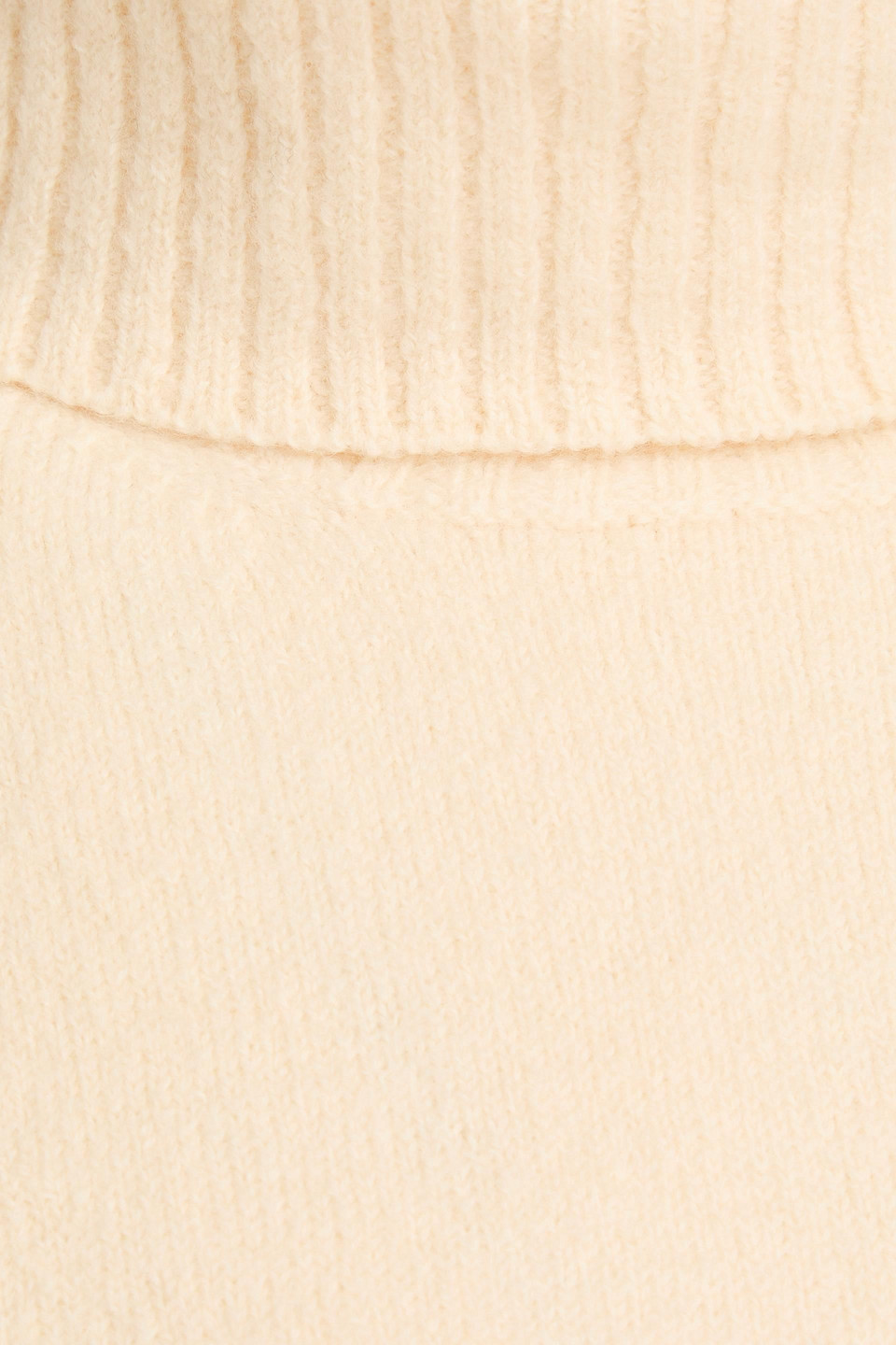 Jil Sander Cutout Wool Turtleneck Sweater In Cream