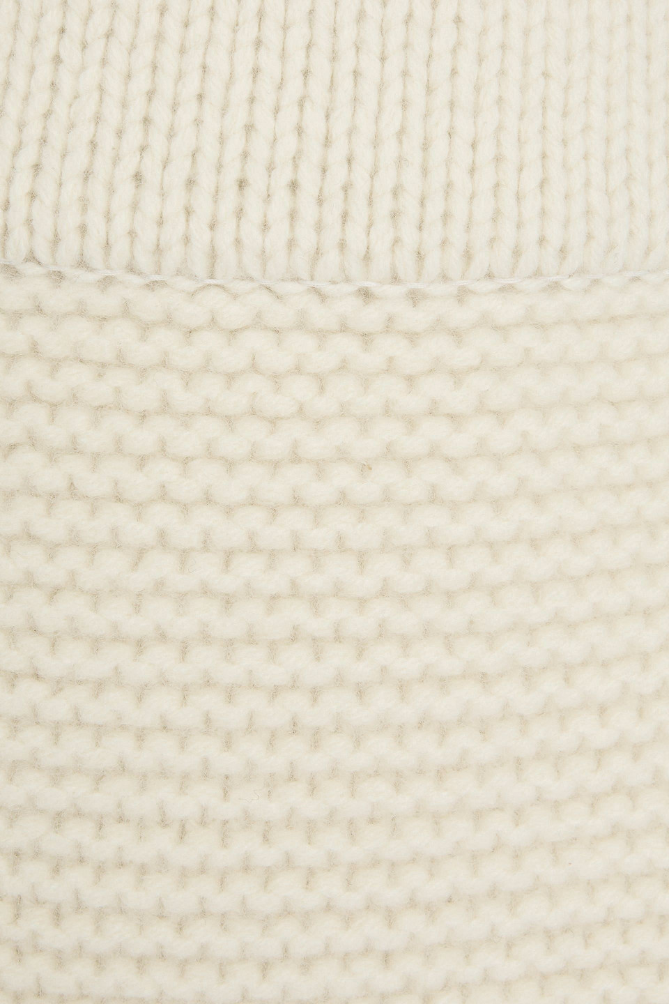Le 17 Septembre Ribbed Wool Midi Skirt In Ivory