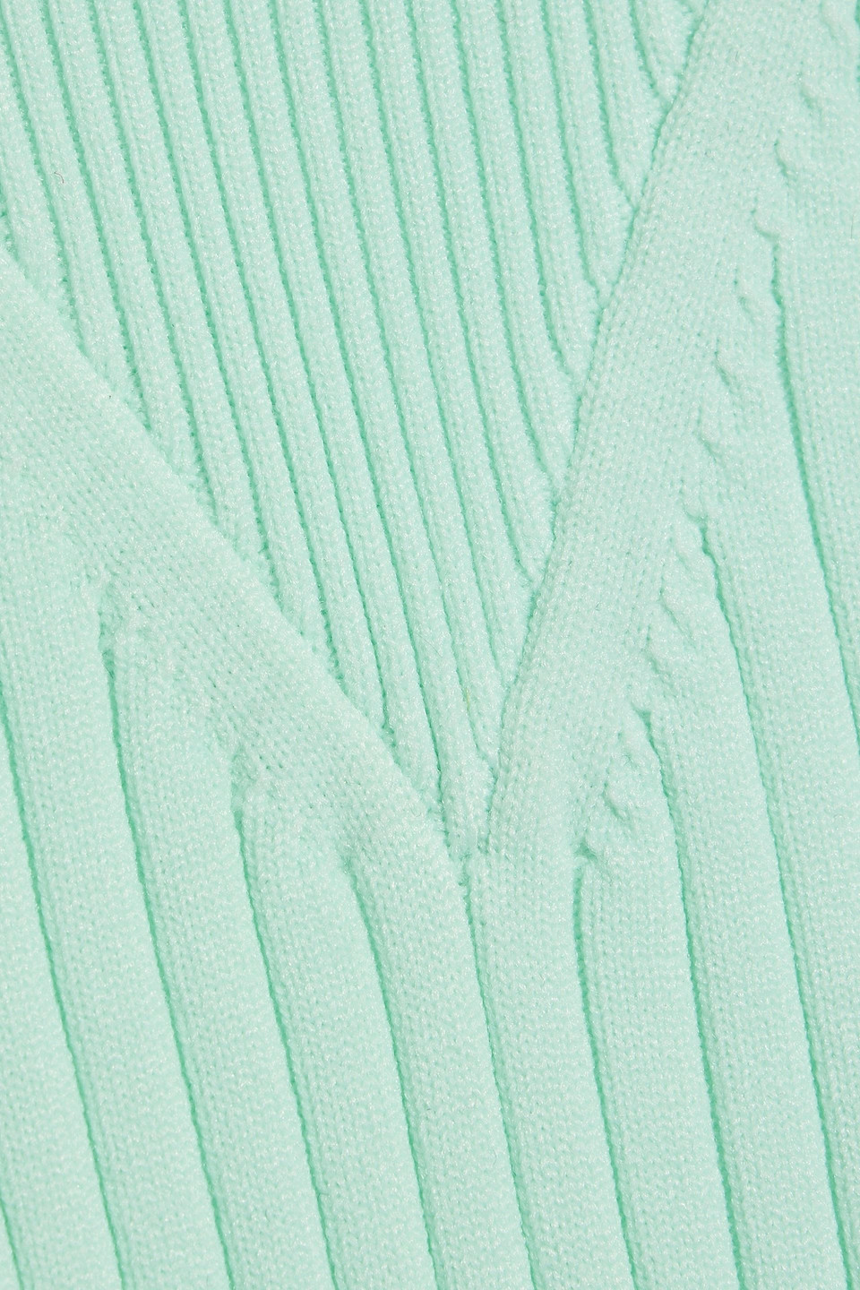 Aztech Mountain El Paradiso Ribbed-knit Turtleneck Sweater In Mint