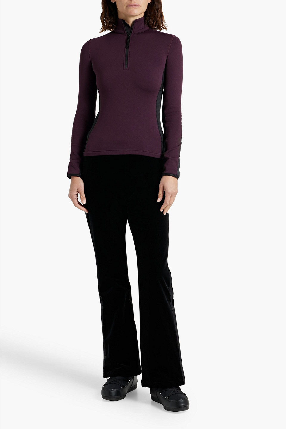 Aztech Mountain Stretch-jersey And Ripstop Base Layer In Grape