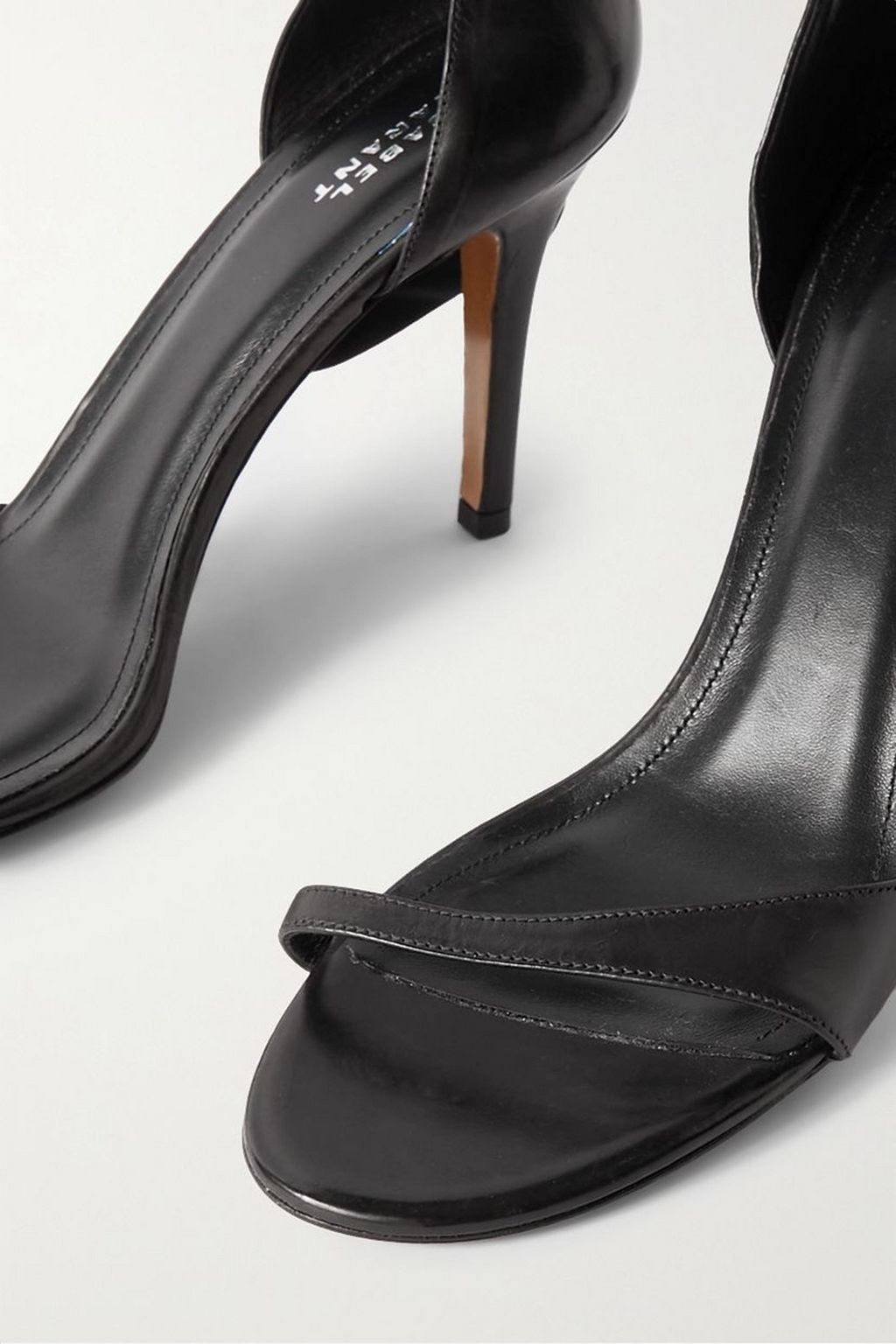 ISABEL MARANT 아스캬 스트레치 저지 가죽 샌들