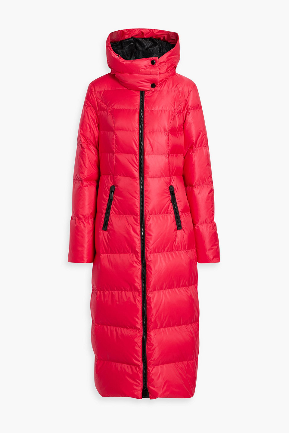 Goldbergh Cascade Quilted Hooded Down Ski Jacket In Crimson
