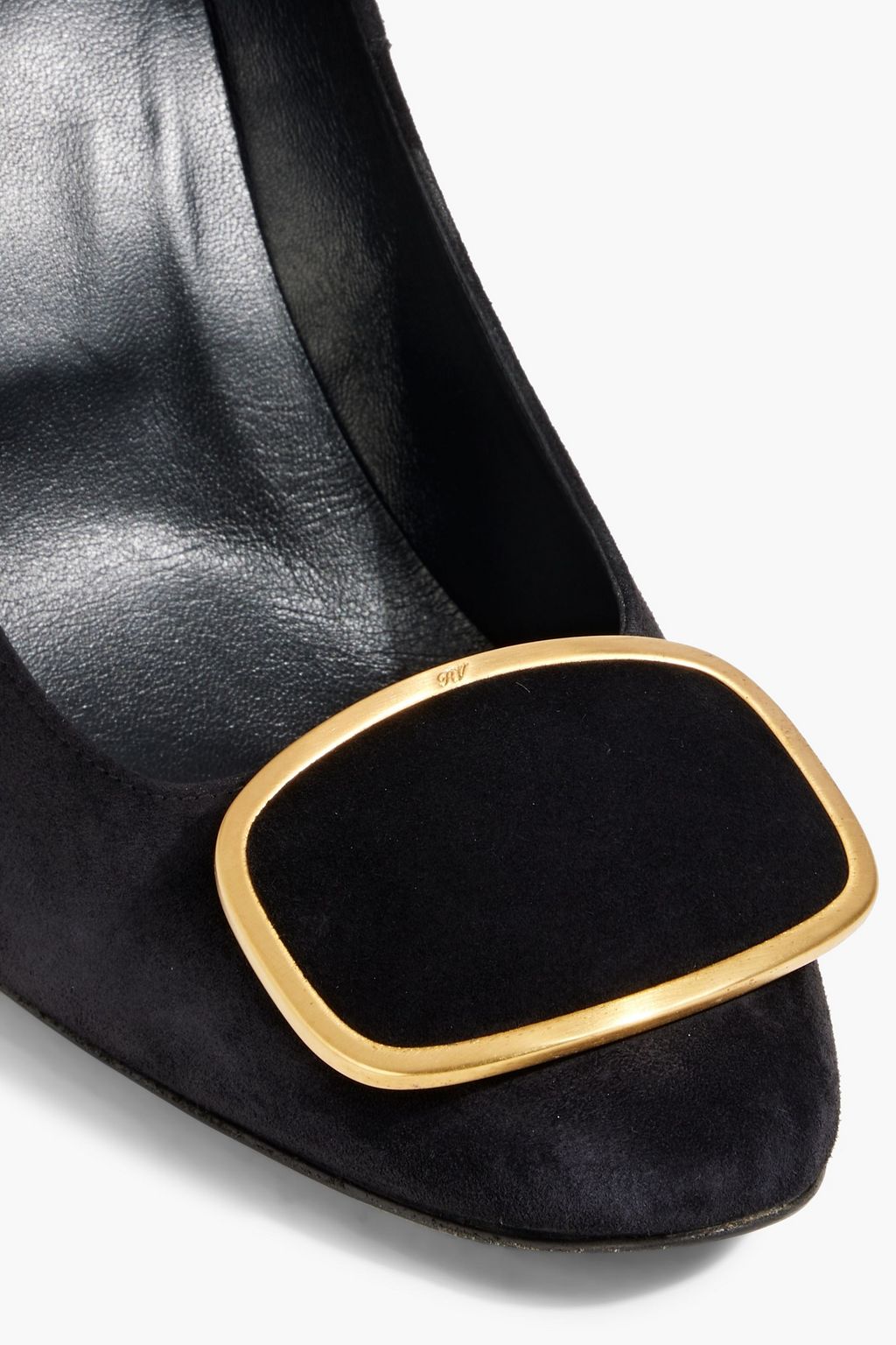 ROGER VIVIER Vertigo buckled suede pumps