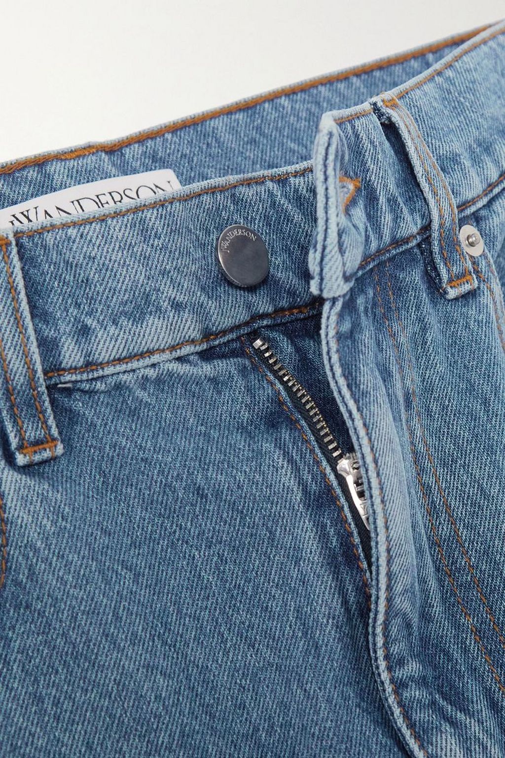 JW ANDERSON Printed high-rise bootcut jeans