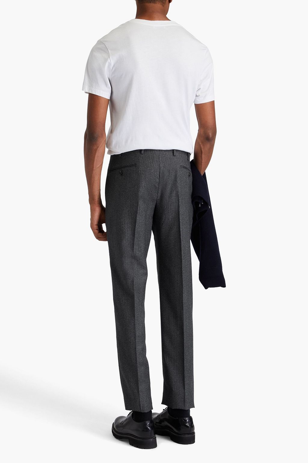 EMPORIO ARMANI Hose mit schmalem Bein aus Wolle