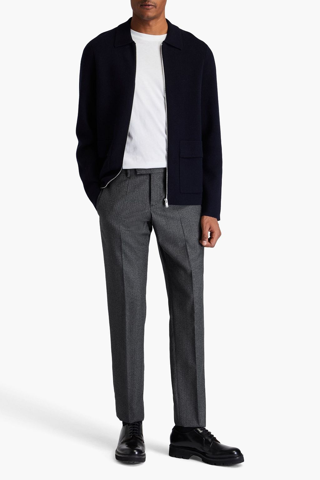 EMPORIO ARMANI Hose mit schmalem Bein aus Wolle