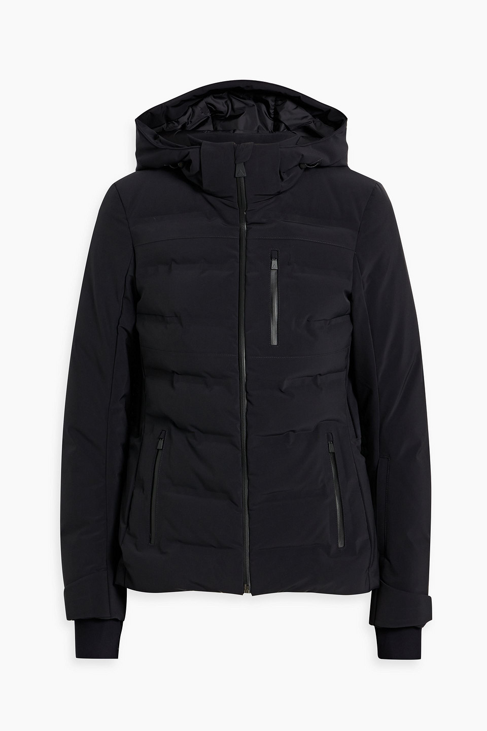 Aztech Mountain Nuke Quilted Ski Hooded Jacket In Black