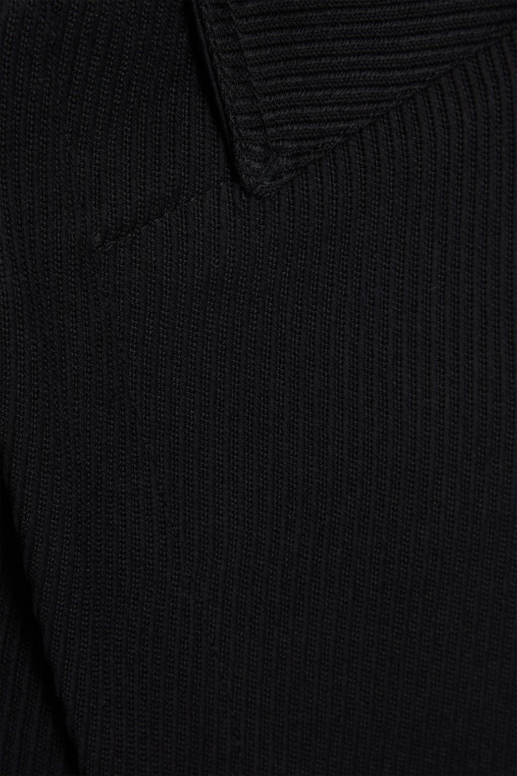 EMPORIO ARMANI Regular-fit wool-drill pants